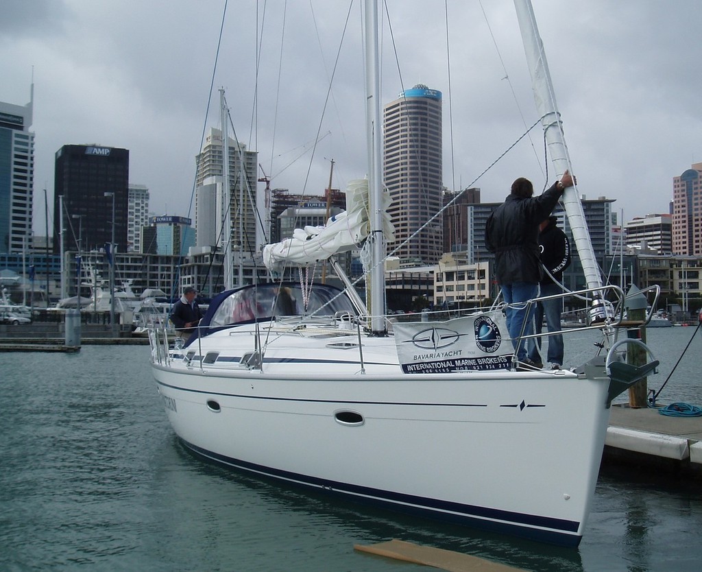 B42 - the latest of 16 in NZ - Santorini - 16th Bavaria 42 Cruiser launched in NZ © Jane Pares - IMB